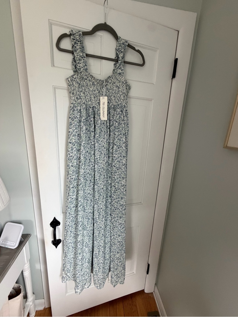 Z Supply Light Blue Floral Maxi Dress